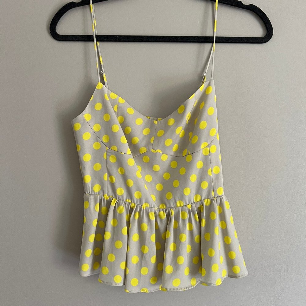 Yellow Polka Dot Tank Top
